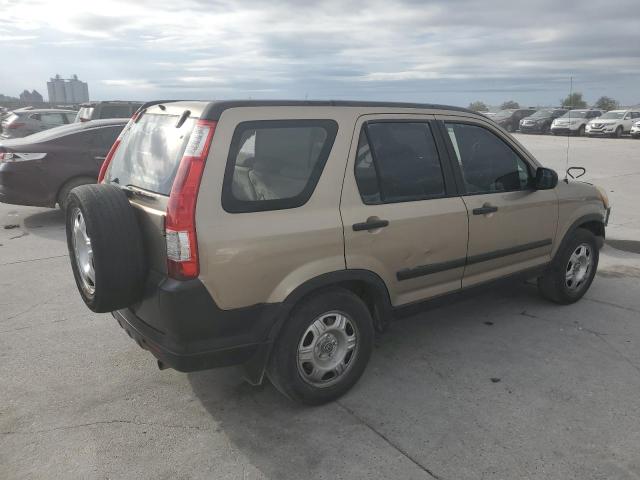 JHLRD78586C013156 - 2006 HONDA CR-V LX TAN photo 3