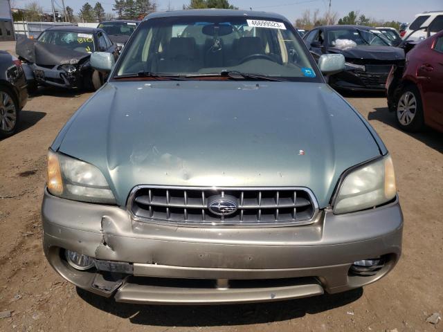 4S3BE686647201131 - 2004 SUBARU LEGACY OUTBACK LIMITED GREEN photo 5