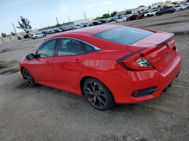 2HGFC2F8XMH538590 - 2021 HONDA CIVIC SPORT 红色 照片 2