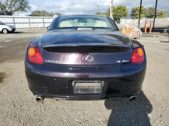 JTHFN48Y740053084 - 2004 LEXUS SC 430 PURPLE photo 6