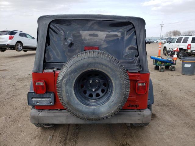 1J4FA49S33P317103 - 2003 JEEP WRANGLER / SPORT RED photo 10