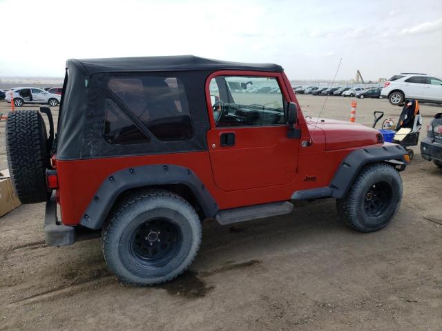 1J4FA49S33P317103 - 2003 JEEP WRANGLER / SPORT RED photo 3