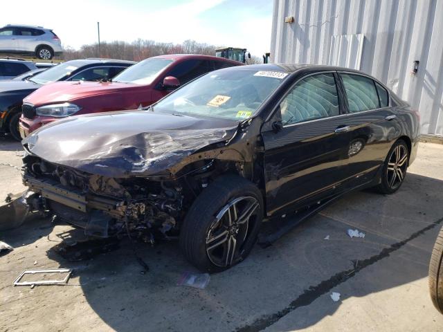 1HGCR3F96HA002532 - 2017 HONDA ACCORD TOURING BROWN photo 1