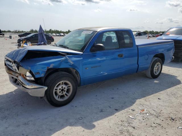 1B7GL22X0YS632895 - 2000 DODGE DAKOTA BLUE photo 1