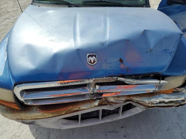 1B7GL22X0YS632895 - 2000 DODGE DAKOTA BLUE photo 11