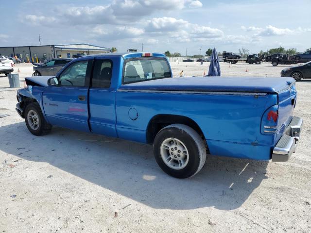 1B7GL22X0YS632895 - 2000 DODGE DAKOTA BLUE photo 2