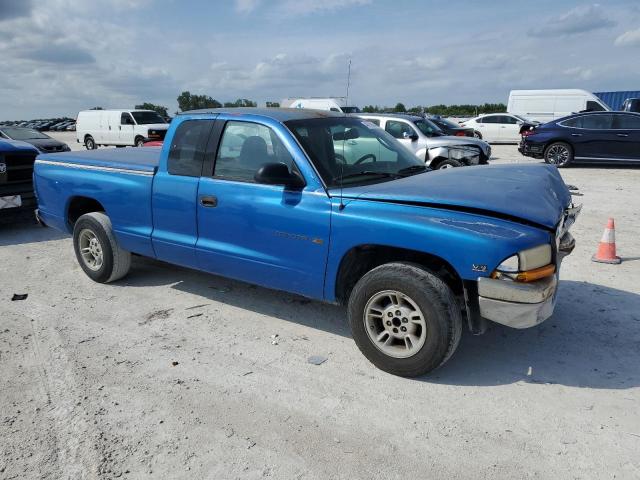 1B7GL22X0YS632895 - 2000 DODGE DAKOTA BLUE photo 4