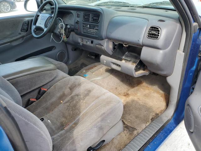 1B7GL22X0YS632895 - 2000 DODGE DAKOTA BLUE photo 8