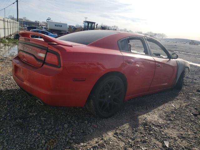 2C3CDXHG6EH227163 - 2014 DODGE CHARGER SXT RED photo 3
