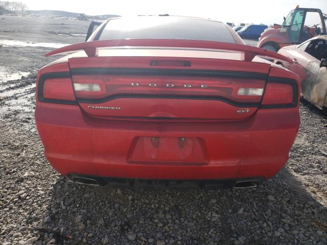 2C3CDXHG6EH227163 - 2014 DODGE CHARGER SXT RED photo 6