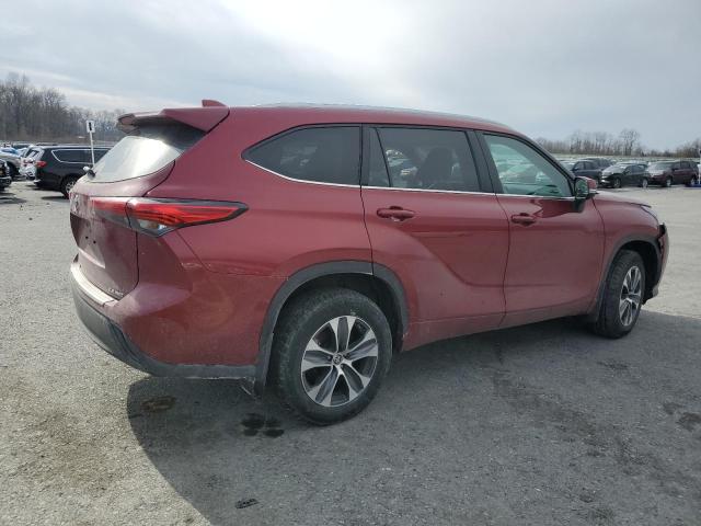 5TDHZRBH6NS586501 - 2022 TOYOTA HIGHLANDER XLE RED photo 3