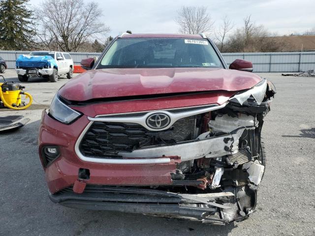 5TDHZRBH6NS586501 - 2022 TOYOTA HIGHLANDER XLE RED photo 5