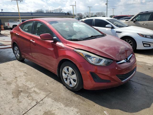 5NPDH4AE2GH760360 - 2016 HYUNDAI ELANTRA SE MAROON photo 4