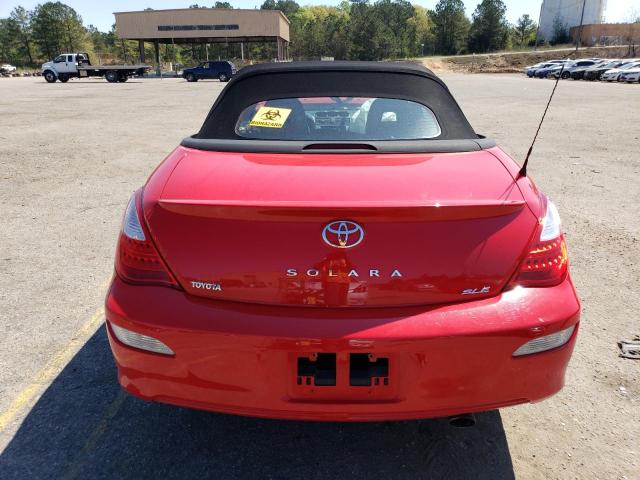 4T1FA38P48U138828 - 2008 TOYOTA CAMRY SOLA SE RED photo 6