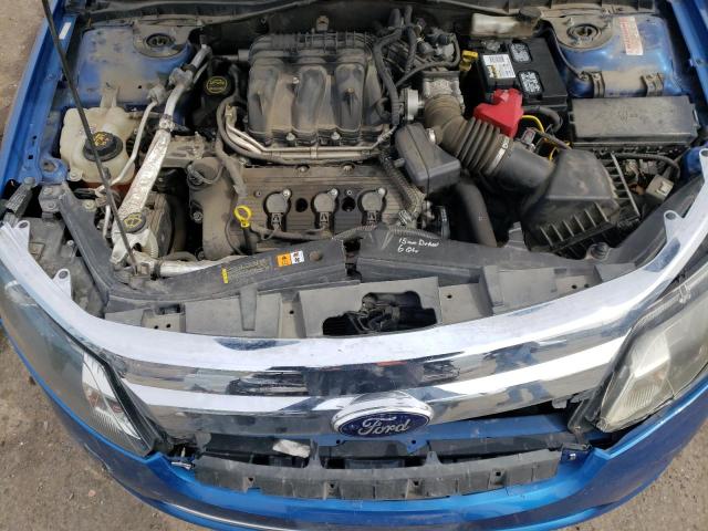 3FAHP0JG5CR445080 - 2012 FORD FUSION SEL BLUE photo 11