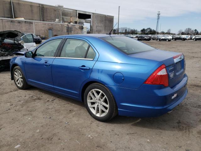 3FAHP0JG5CR445080 - 2012 FORD FUSION SEL BLUE photo 2