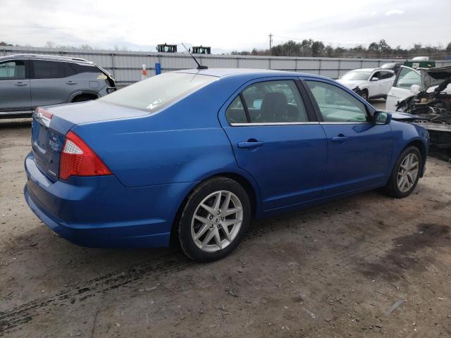 3FAHP0JG5CR445080 - 2012 FORD FUSION SEL BLUE photo 3