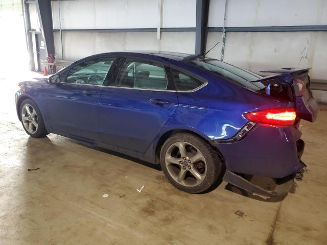 3FA6P0H71GR216527 - 2016 FORD FUSION SE BLUE photo 2