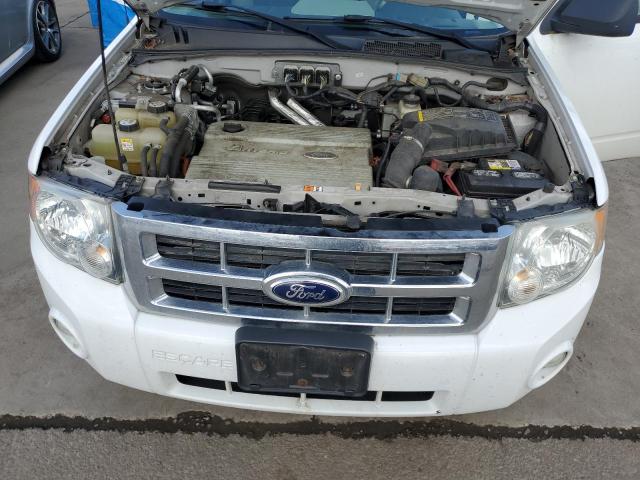 1FMCU49H88KC13565 - 2008 FORD ESCAPE HEV WHITE photo 11