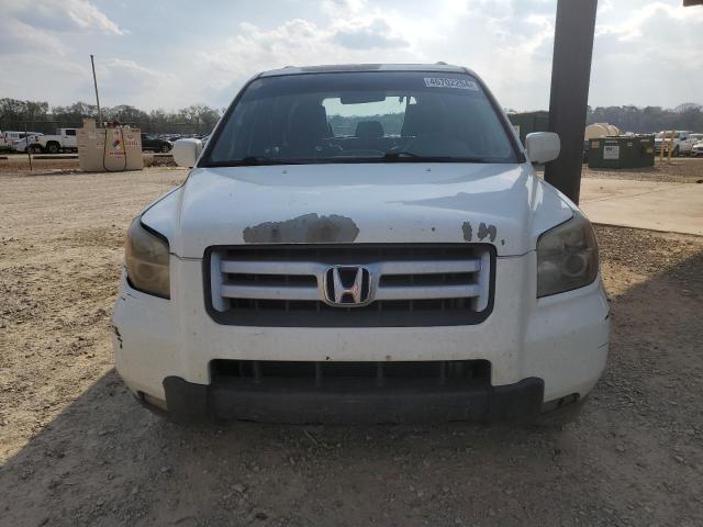 5FNYF28647B011259 - 2007 HONDA PILOT EXL WHITE photo 5