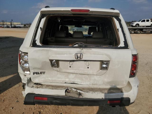 5FNYF28647B011259 - 2007 HONDA PILOT EXL WHITE photo 6