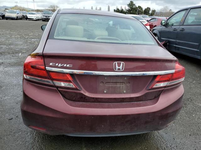 19XFB2F88EE260268 - 2014 HONDA CIVIC EX RED photo 6