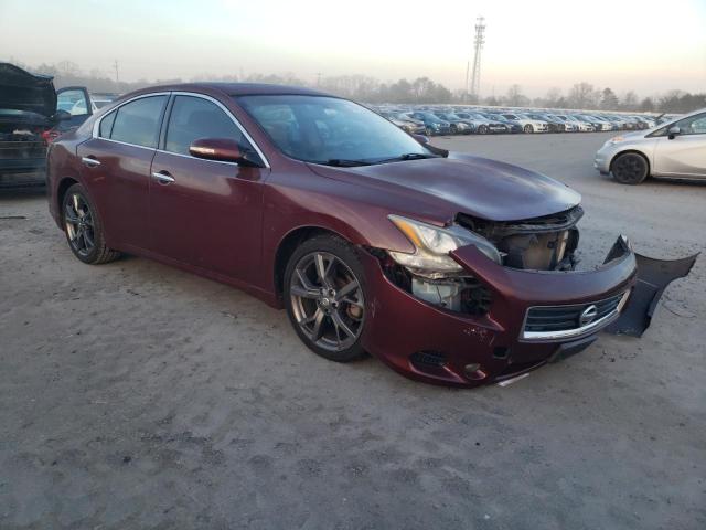 1N4AA5AP7DC811184 - 2013 NISSAN MAXIMA S BURGUNDY photo 4