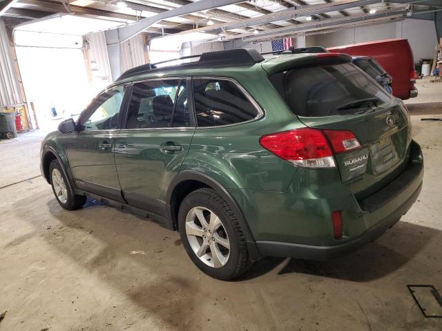 4S4BRBKC3D3323346 - 2013 SUBARU OUTBACK 2.5I LIMITED GREEN photo 2