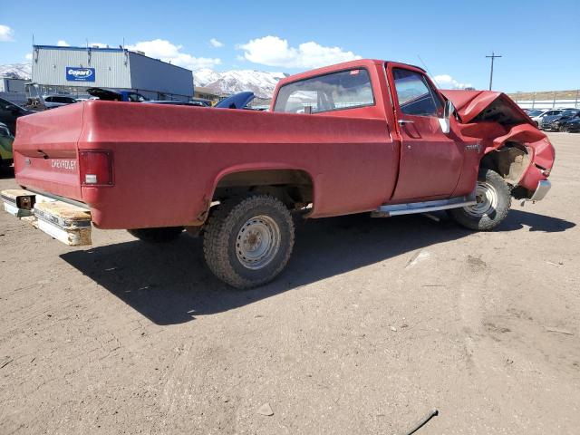 1GCDC14N9GJ132229 - 1986 CHEVROLET C10 RED photo 3