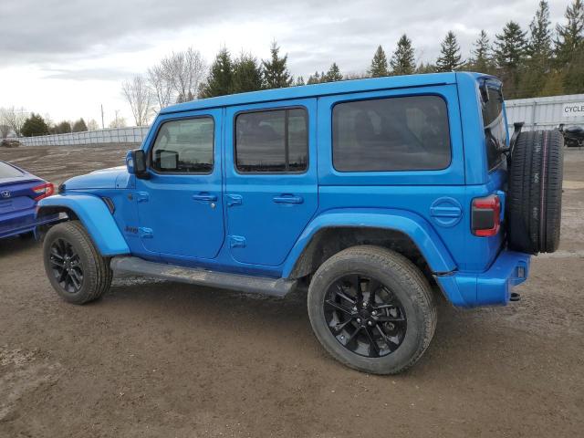 1C4HJXENXNW268877 - 2022 JEEP WRANGLER U SAHARA BLUE photo 2