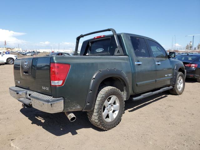 1N6AA07A75N554630 - 2005 NISSAN TITAN XE GREEN photo 3