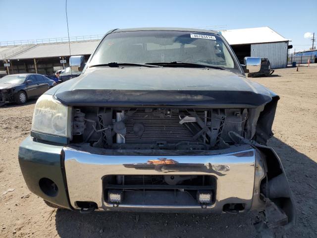 1N6AA07A75N554630 - 2005 NISSAN TITAN XE GREEN photo 5