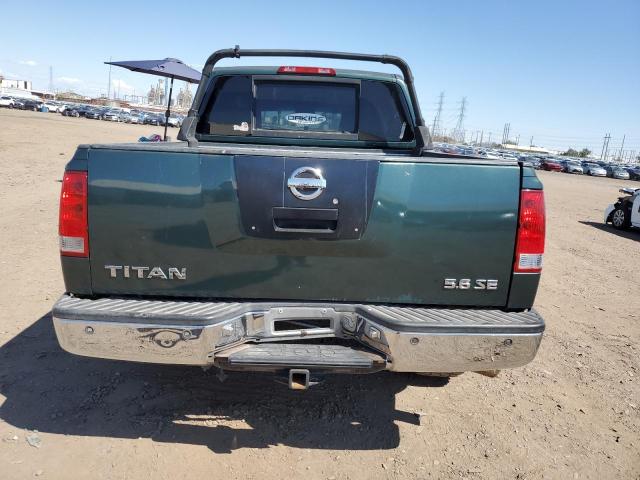 1N6AA07A75N554630 - 2005 NISSAN TITAN XE GREEN photo 6