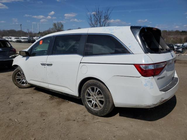 5FNRL5H61BB076612 - 2011 HONDA ODYSSEY EXL WHITE photo 2