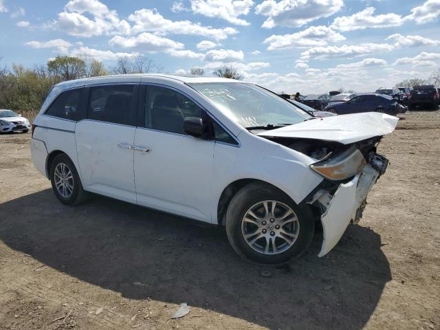 5FNRL5H61BB076612 - 2011 HONDA ODYSSEY EXL WHITE photo 4