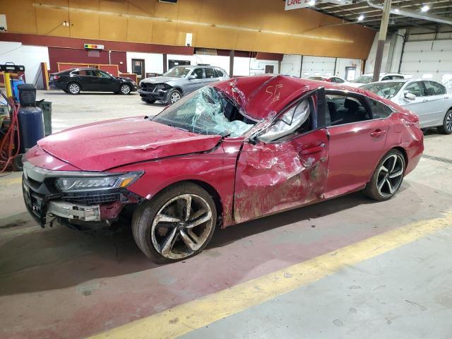 1HGCV1E37JA080045 - 2018 HONDA ACCORD SPORT RED photo 1