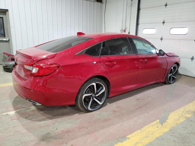 1HGCV1E37JA080045 - 2018 HONDA ACCORD SPORT RED photo 3