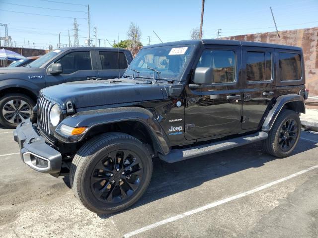 1C4JJXP62MW828879 - 2021 JEEP WRANGLER U SAHARA 4XE BLACK photo 1