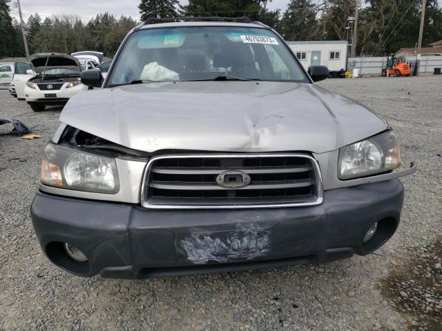 JF1SG63655H704880 - 2005 SUBARU FORESTER 2.5X SILVER photo 5