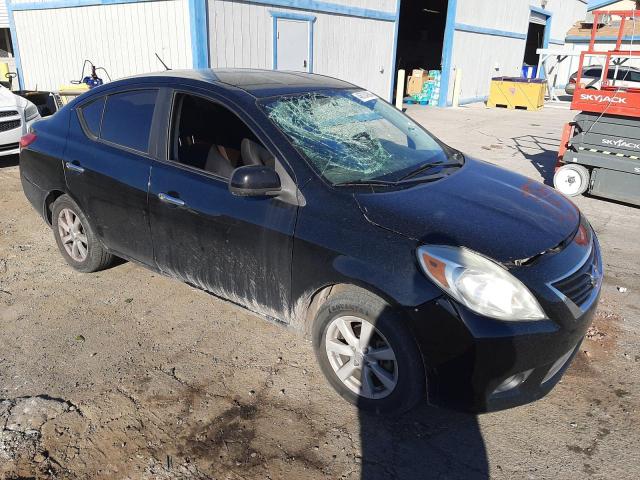 3N1CN7AP8CL815124 - 2012 NISSAN VERSA S BLACK photo 4