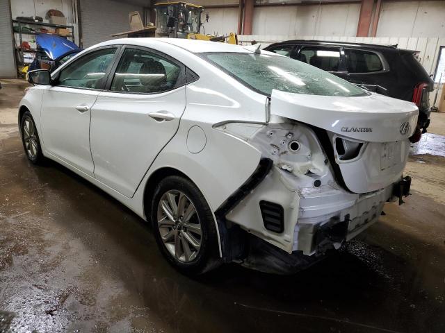 5NPDH4AE3GH737458 - 2016 HYUNDAI ELANTRA SE WHITE photo 2