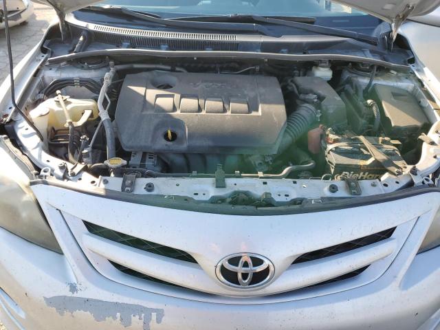 5YFBU4EE1CP015240 - 2012 TOYOTA COROLLA BASE SILVER photo 11