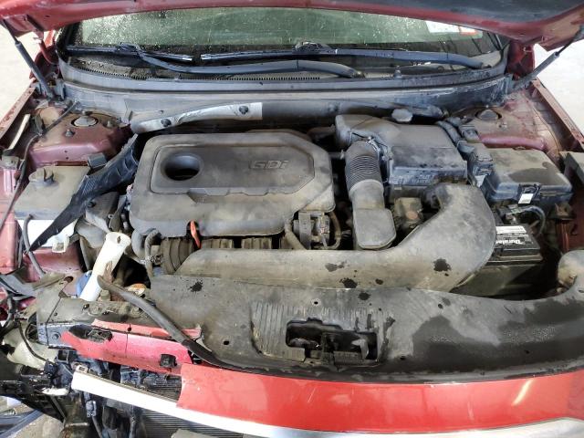 5NPE24AF0GH403838 - 2016 HYUNDAI SONATA SE RED photo 11