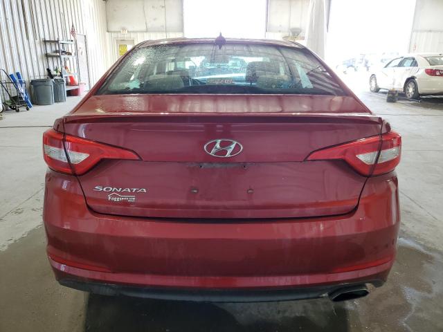 5NPE24AF0GH403838 - 2016 HYUNDAI SONATA SE RED photo 6