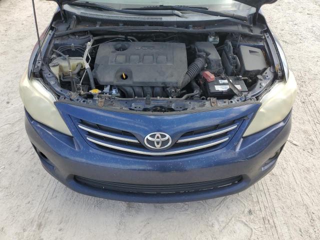 5YFBU4EE3DP118290 - 2013 TOYOTA COROLLA BASE BLUE photo 11