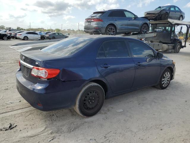 5YFBU4EE3DP118290 - 2013 TOYOTA COROLLA BASE BLUE photo 3