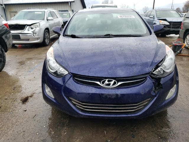 5NPDH4AE7DH166326 - 2013 HYUNDAI ELANTRA GLS BLUE photo 5