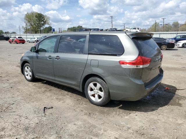 5TDKA3DC8BS004115 - 2011 TOYOTA SIENNA BASE GREEN photo 2