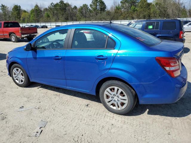 1G1JB5SH5H4138077 - 2017 CHEVROLET SONIC LS BLUE photo 2