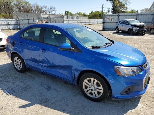 1G1JB5SH5H4138077 - 2017 CHEVROLET SONIC LS BLUE photo 4